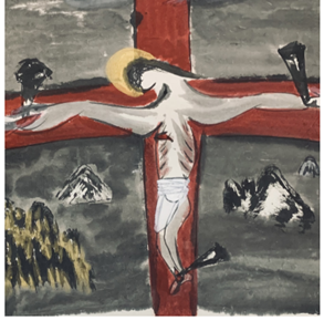 The Crucifixion On The Red Cross